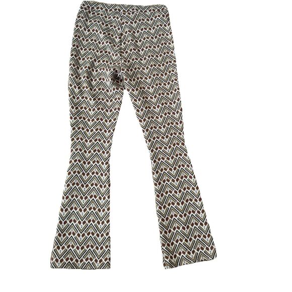 Zara Spaulding Collab Geometric Print Zip Up Trouser Medium - Picture 3 of 3